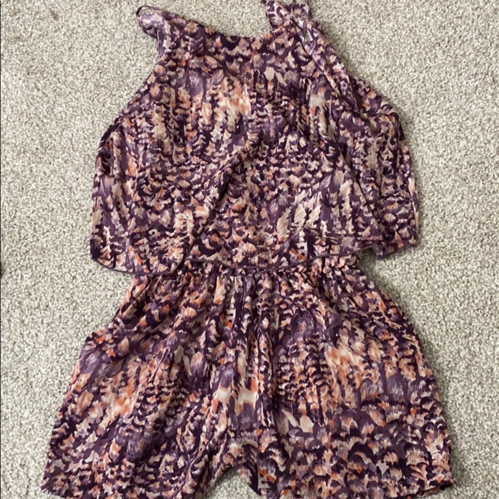 Multi colored print romper